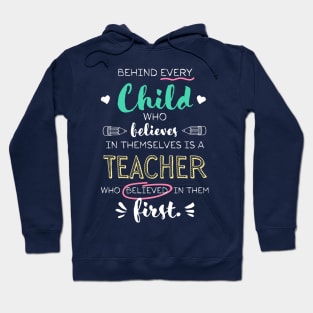 Behind every Child Teacher Appreciation Gifts Thank You End of Year Hoodie